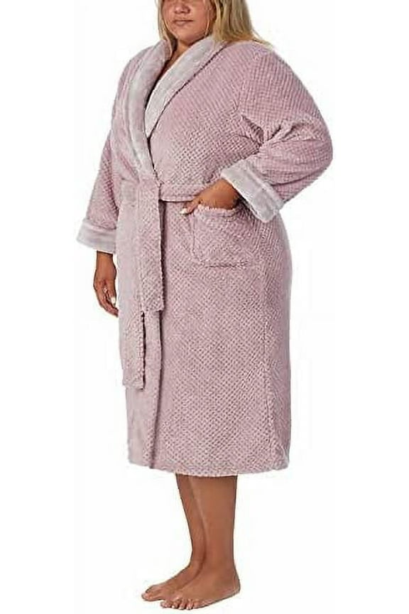 Womens Fleece Lined Plush Robe