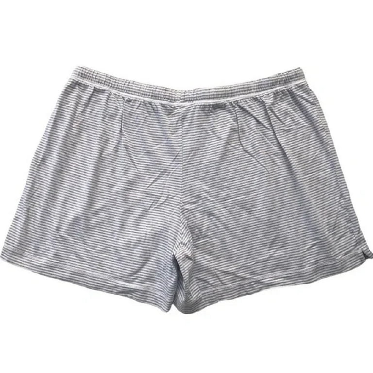 Carole Hochman Womens Striped Pattern Pajama Shorts Only 1 Piece Size Medium Color Grey