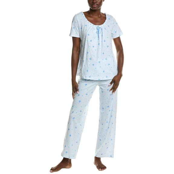 Carole Hochman womens 2pc Long Pajama Set, s, White