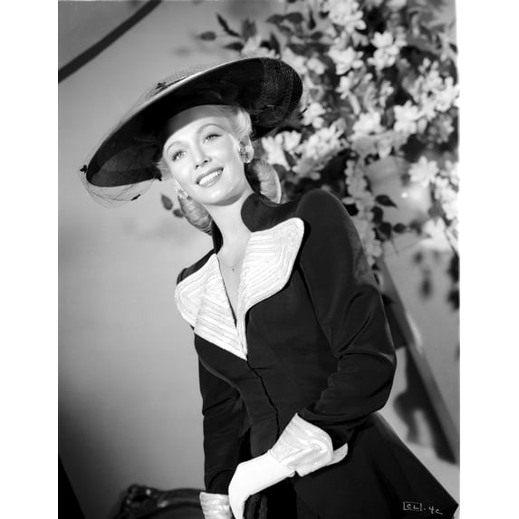Carole Landis on a Hat and Dress Photo Print (8 x 10)