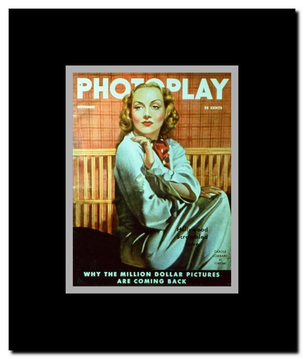 Carole Lombard Framed Movie Poster