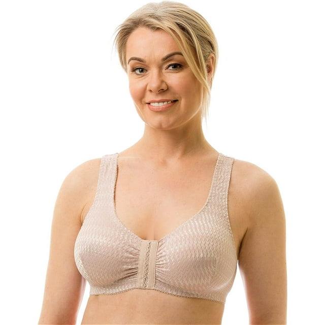 Carole Martin Full-Freedom Comfort Front Closure Bra for Women, Wireless 38 Beige - Walmart.com