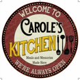 thumbnail image 1 of Carole's Kitchen 14" Round Metal Sign Bar Game Room Wall Decor 100140040277, 1 of 1