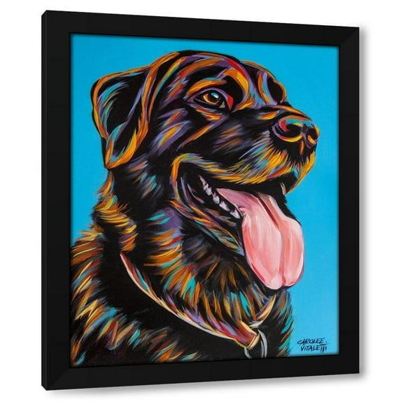 Carolee Vitaletti 26x32 Black Modern Wood Framed Wall Art Titled - Labs I