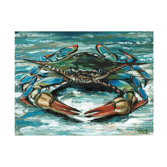 Carolee Vitaletti 'Blue Palette Crab II' Canvas Art