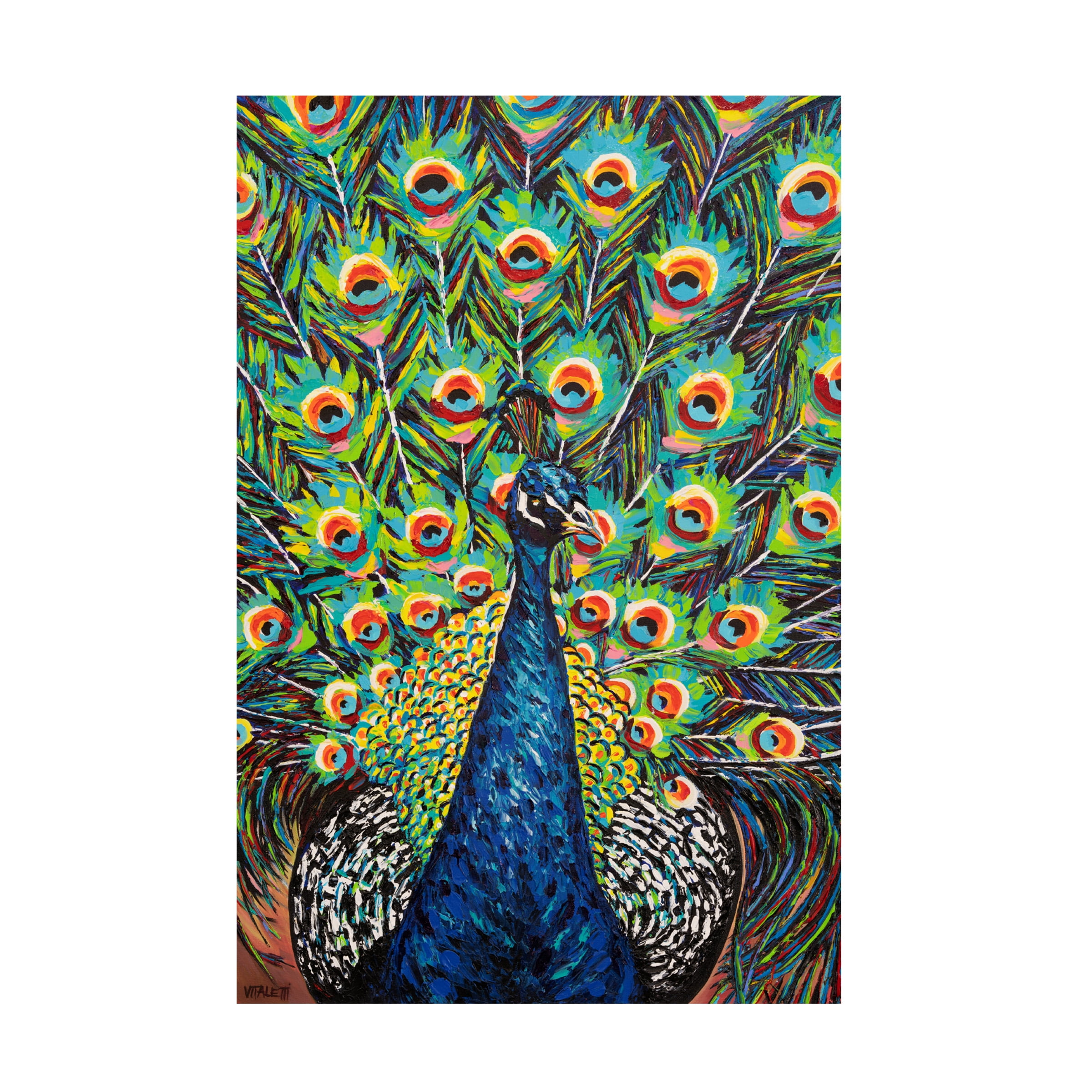 Carolee Vitaletti 'Lavish Peacock II' Canvas Art