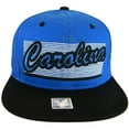 thumbnail image 1 of Carolina 2-Tone Adjustable Cotton Snapback Baseball Cap (Blue/Black), 1 of 4