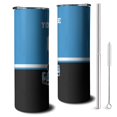 thumbnail image 1 of Carolina 20oz Customs stainless steel Insulated tumbler with Lid and Straws, Personalized football gifts for fans, Travel Cup Adds Your Name and Number, 1 of 7