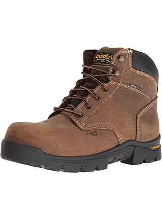 Men's Carolina CA3557 8 inch Installer Waterproof Steel Toe Work Boot, Size: 10, Brown