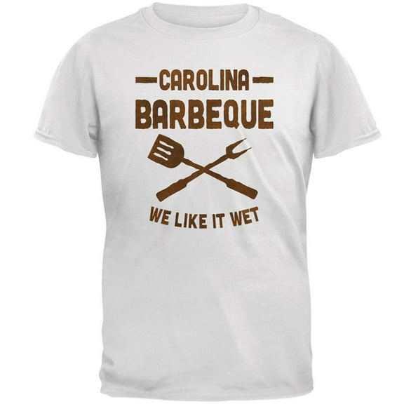 Carolina Barbeque Like It Wet Mens T Shirt White MD