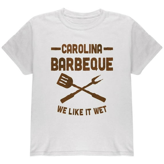 Carolina Barbeque Like It Wet Youth T Shirt White YMD