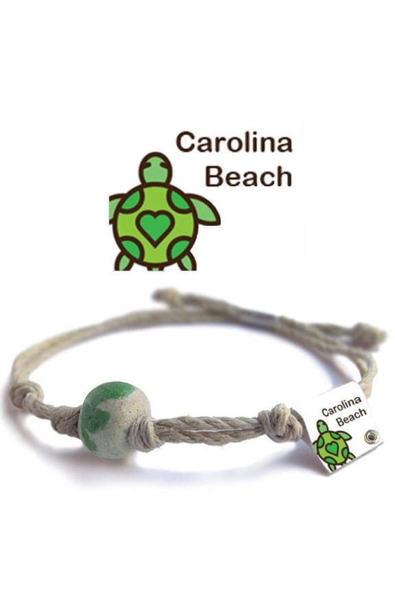 Carolina Beach Earth Bands Bracelet | Eco Friendly | Natural Hemp | Vegan Boho | Custom Jewelry | Handmade w/ Earth & Sand