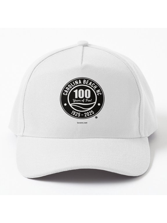 Carolina Beach NC Anniversary Baseball Cap, Location Hat Style