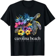 Carolina Beach North Carolina Sea Turtle Surfer Souvenir T-Shirt