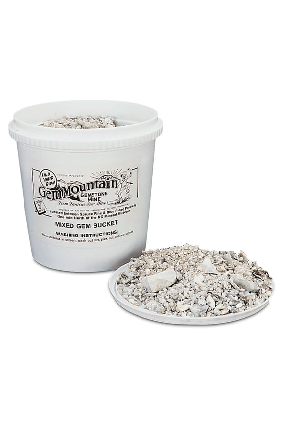 GemMountain Emerald Gemstone Bucket Gemstones Rocks, And Minerals, 5 lb