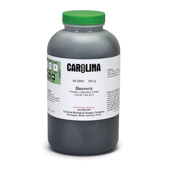 Carolina Biological Supply Company Graphite Powder, Laboratory Grade, 500 G, Carbon & Graphite