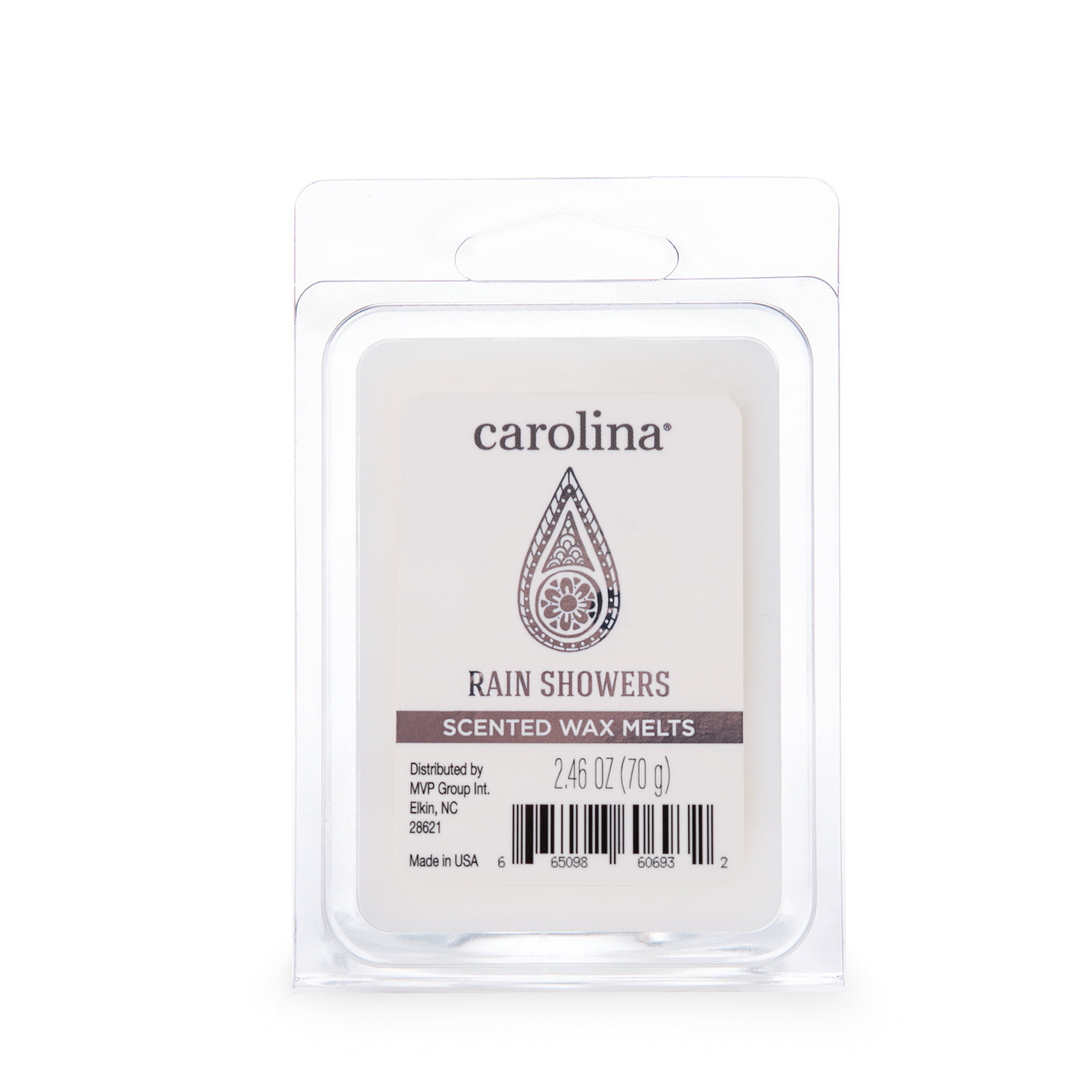 Carolina Candle Rain Showers 2.46 oz Wax Melt, Aromatherapy, 6 Cube