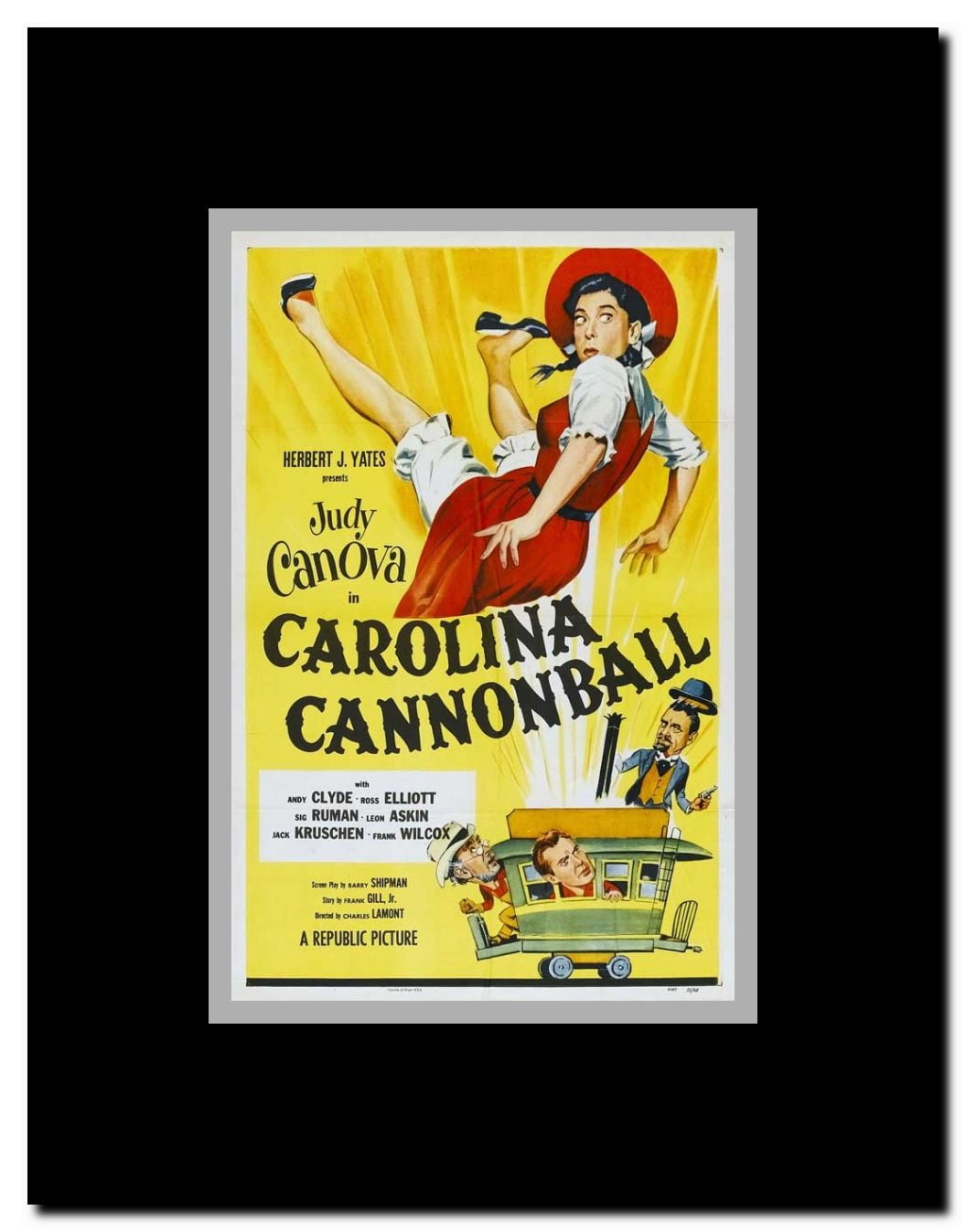Carolina Cannonball Framed Movie Poster
