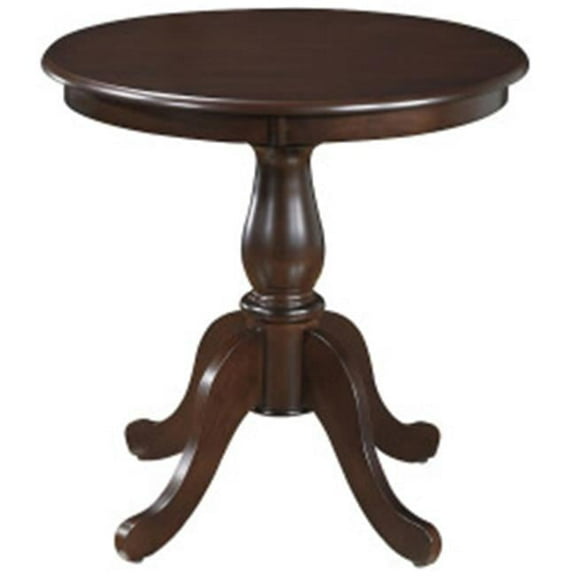Carolina Chair & Table 3030T-ESP Fairview Round Pedestal Dining Table- Espresso - 30 in.