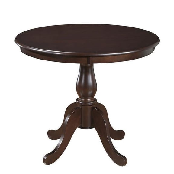 Carolina Classics Portland 36" Round Pedestal Table in Espresso