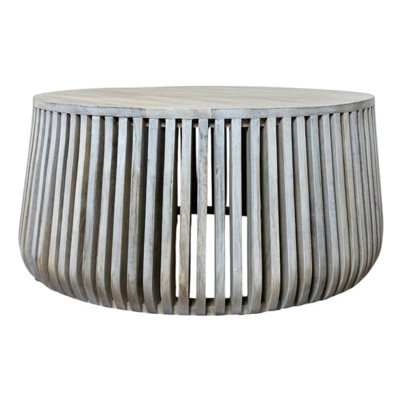 Carolina Cascade 36" Coffee Table in Whitewash