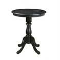thumbnail image 1 of Carolina Chair & Table  Fairview Round Pedestal Bar Table, Antique Black - 30 in., 1 of 1