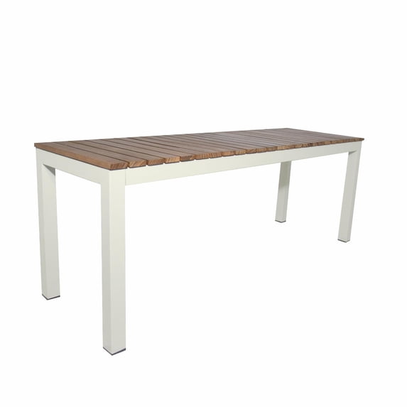 Carolina Classics Braylee 4' Outdoor Dining Bench in White Frame