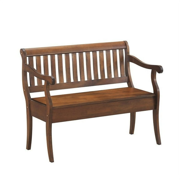 Carolina Chair and Table Veranda Storage Bench, Elm