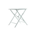 thumbnail image 1 of Carolina Classics  30" Folding Metal Bistro Table with Umbrella Hole in White, 1 of 3
