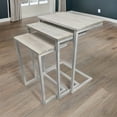 thumbnail image 1 of Carolina Classics Addison Nesting Table Set in Whitewash, 1 of 5