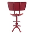 thumbnail image 1 of Carolina Classics August Tractor Seat Stool with Back in Red, 1 of 3