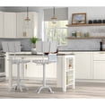 thumbnail image 1 of Contemporary Home Living Tractor Seat Adjustable Barstool with Backrest - 36.5" - White, 1 of 9