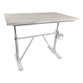thumbnail image 1 of Carolina Classics Brio Sit or Stand Adjustable Desk in Whitewash, 1 of 10