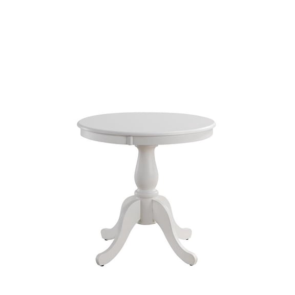 Carolina Classics Fairview 30" Round Pedestal Dining Table in White