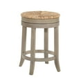 thumbnail image 1 of Carolina Classics Irving  24" Swivel Rush Seat Counter Stool in Weathered Gray, 1 of 4