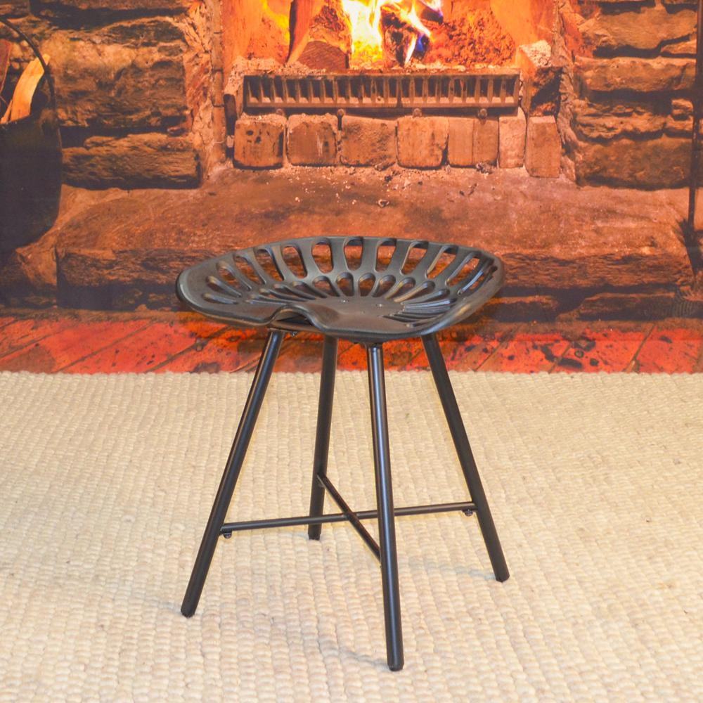Carolina Classics Jace Tractor Seat Fireside Bench in Black