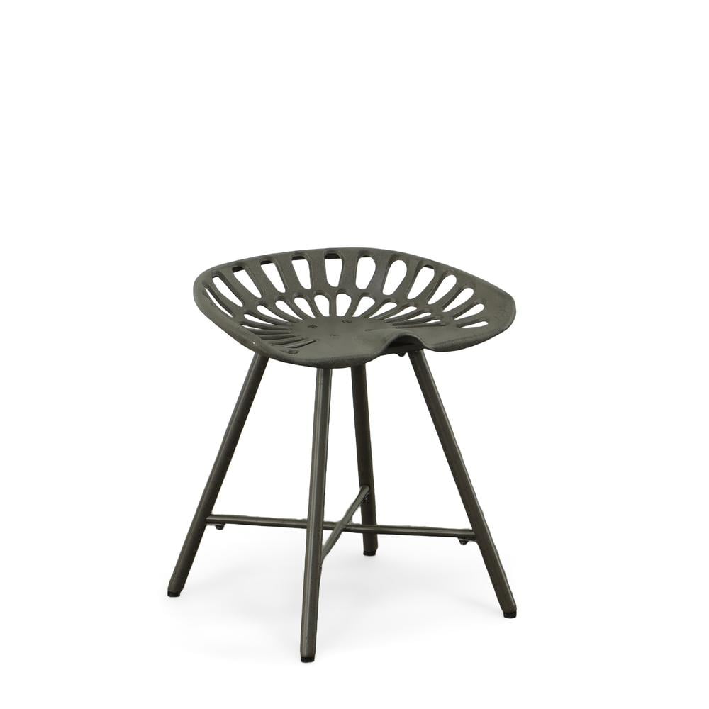 Carolina Classics Jace Tractor Seat Fireside Bench in Industrial Gray