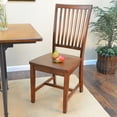 thumbnail image 1 of Contemporary Home Living Hand Finished Solid Dining Chair - 39" - Chestnut Brown, 1 of 8