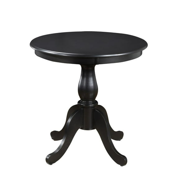 Carolina Classics Portland 30" Round Pedestal Table in Antique Black