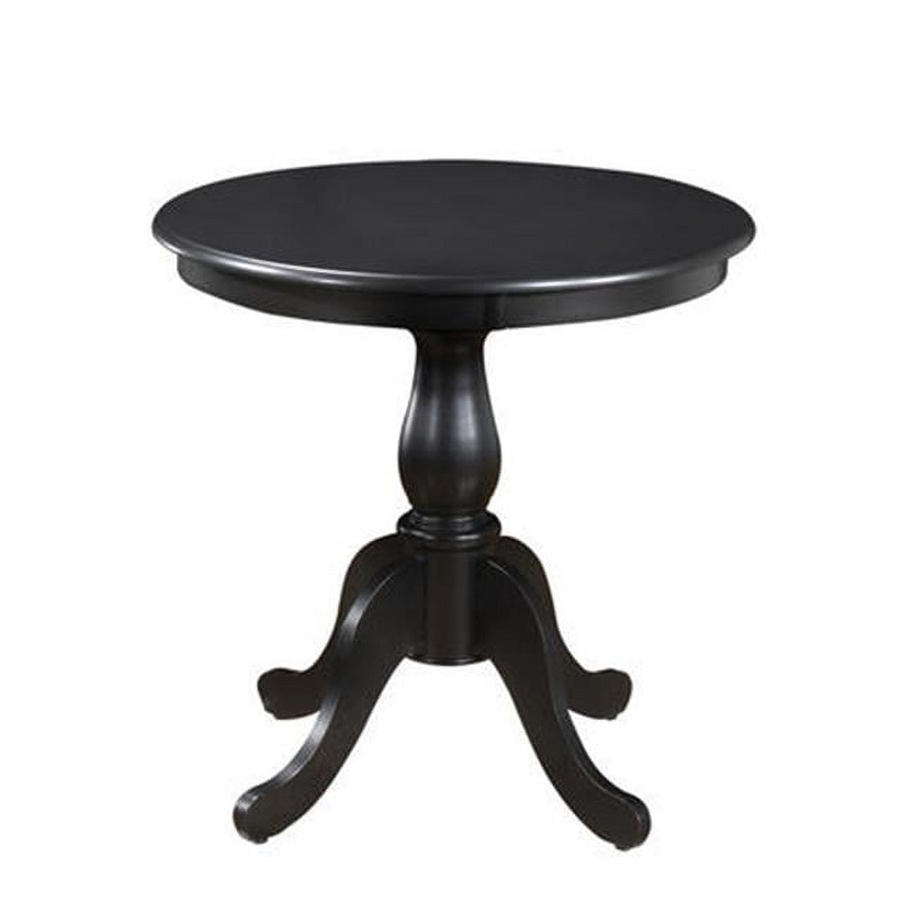 Fairview 30" Dark Wood Round Pedestal Dining Table