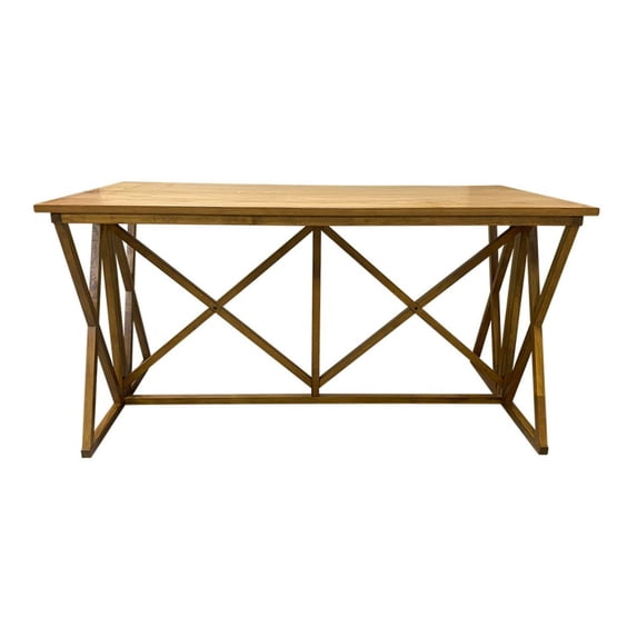 Contemporary Home Living Flip Top Rectangular Bar Table - 70.75" - Brown