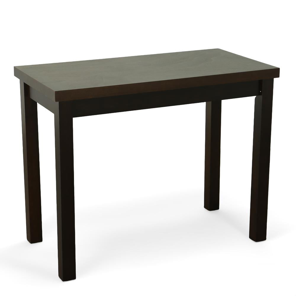 Espresso Wood Counter Height Bar Table with Thick Top