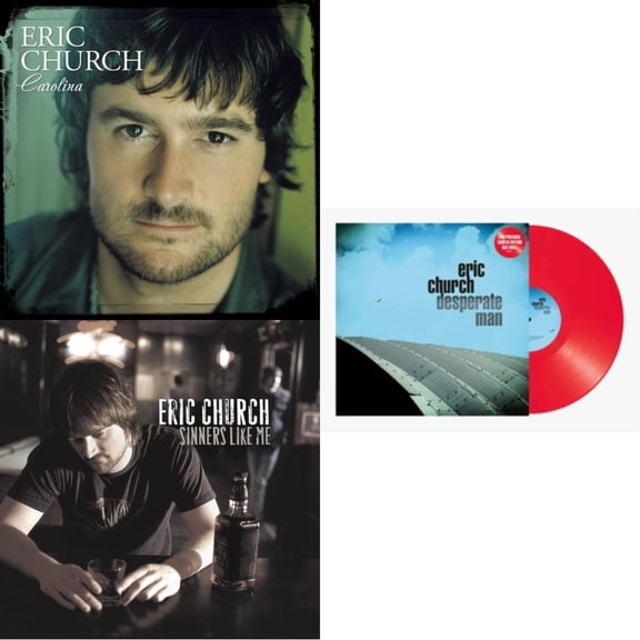 Carolina (Clear LP Vinyl) & Sinners Like Me (Blue LP Vinyl) & Desperate Man (Red LP Vinyl)