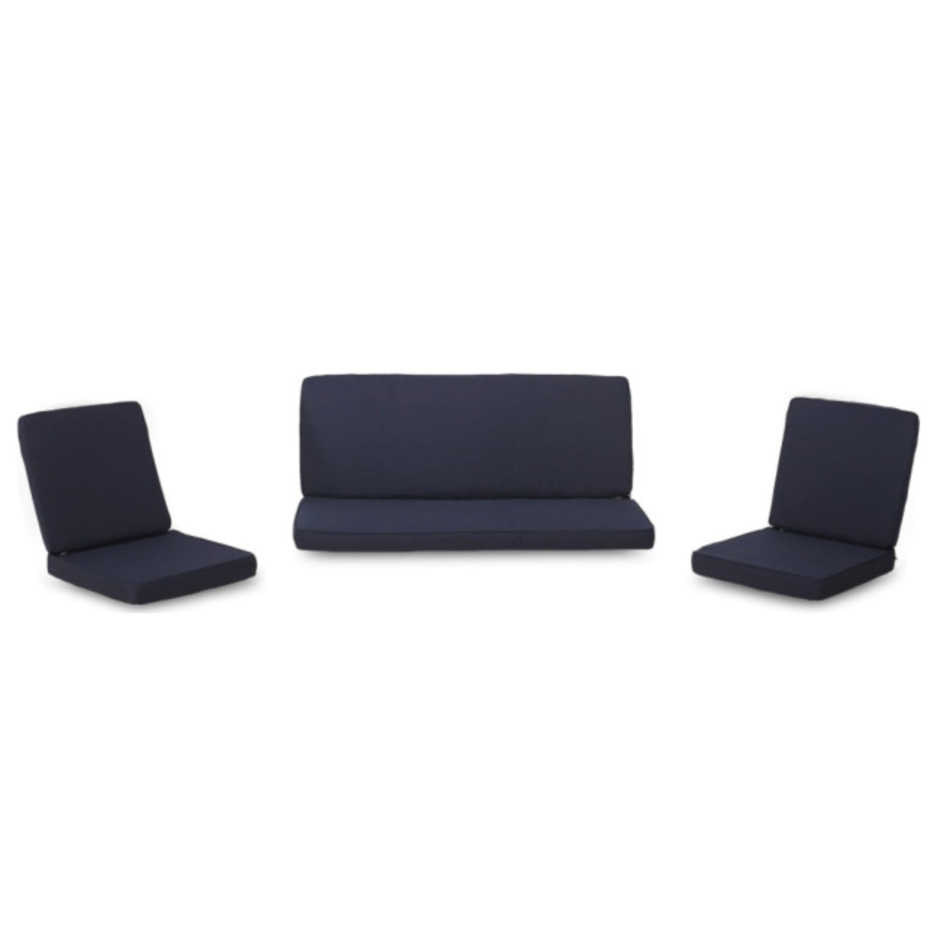 Carolina Club Chair and Loveseat Cushion Set in Navy for Outdoor Patio Furniture, Water Repellent and Fade Resistant for Long Lasting Comfort and Style