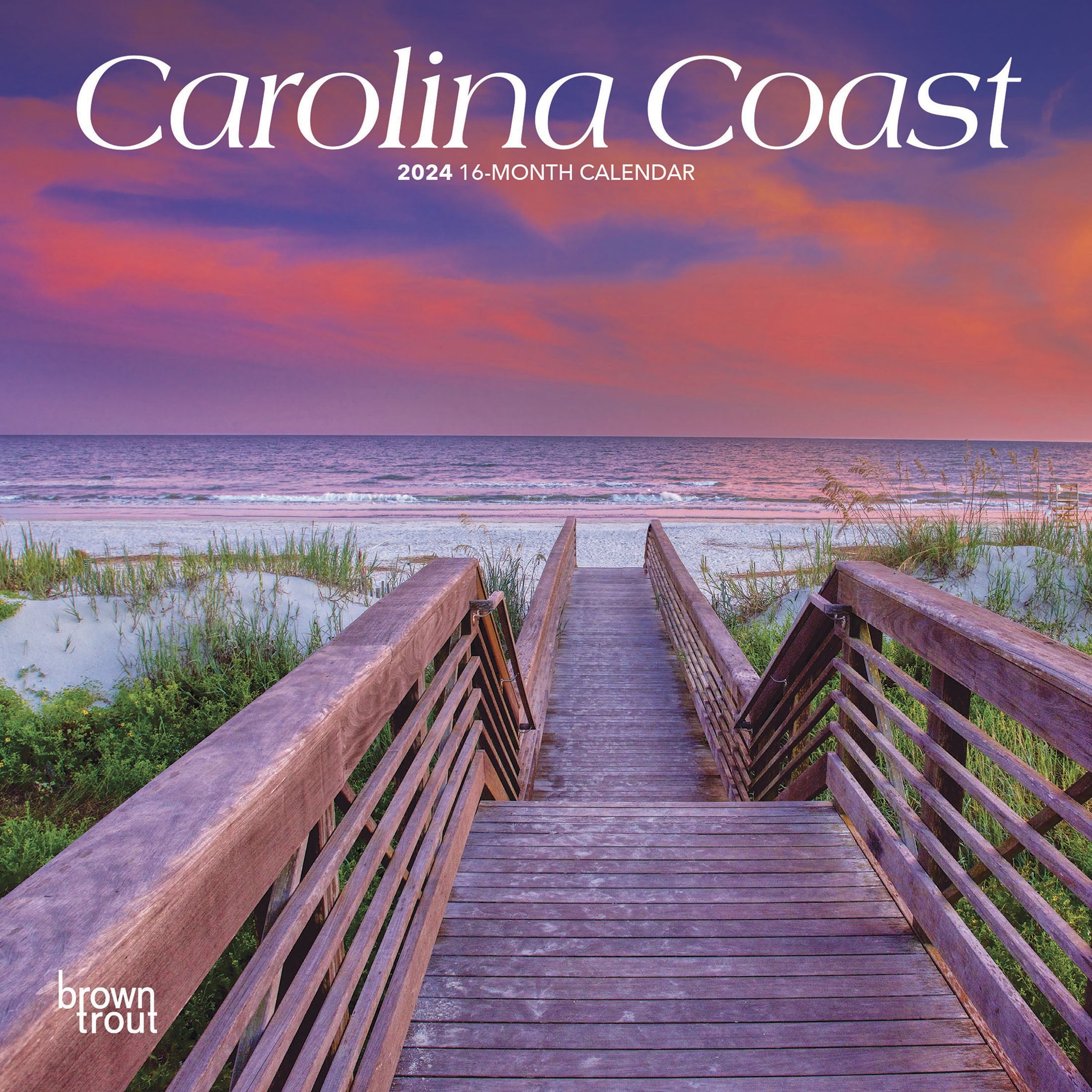 Carolina Coast 2024 7x14" (Hanging) Mini Wall Calendar BrownTrout
