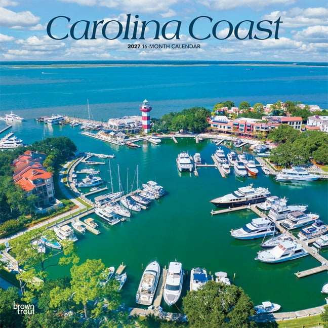 Carolina Coast 2027 12 X 24 Inch (Hanging) Monthly Square Wall Calendar Plastic-Free, (Paperback)