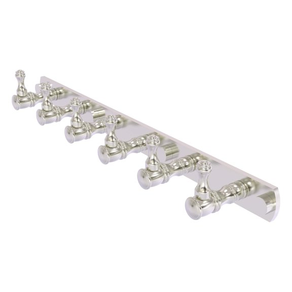 Carolina Collection 6 Position Tie and Belt Rack - Satin Nickel