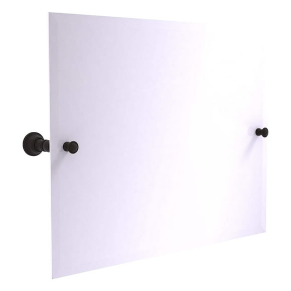 Carolina Collection Frameless Landscape Rectangular Tilt Mirror with Beveled Edge - Oil Rubbed Bronze