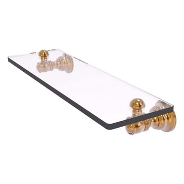 Carolina Collection Glass Shelf - Brushed Bronze / 16 Inch