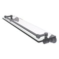 thumbnail image 1 of Carolina Collection Glass Shelf with Gallery Rail - Matte Gray / 22 Inch, 1 of 1